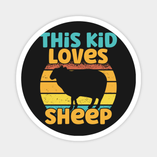 Kids This Kid Loves Sheep - Sheep lover graphic Magnet